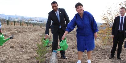 Arap elçisi onuruna Ankara’da hatıra ormanı oluşturuldu
