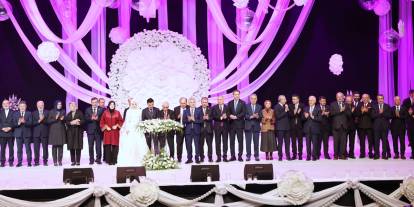 AK Parti protokolü Ankara'daki düğünde buluştu: Salon doldu taştı