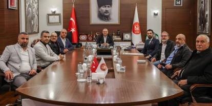 Terörle Mücadele ve Vazife Kahramanları Derneği Ankara'da ağırlandı