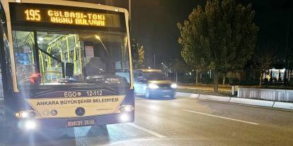 Ankara'da panik anları: EGO otobüsünde su hortumu patladı