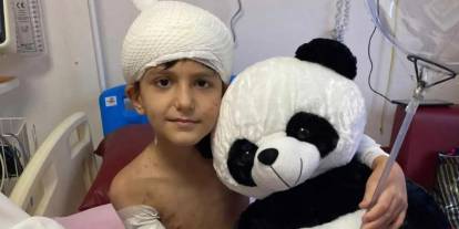 Minik Tunahan’ın babası Etimesgut’taki yaralı çocukları ziyaret etti