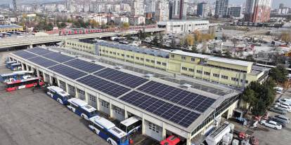 EGO'dan güneş enerjisi hamlesi: Otobüs atölyesine santral kuruldu