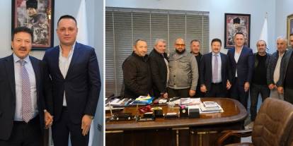 Ankara’daki taksi şoförleri ve kadın esnaf makamda ağırlandı