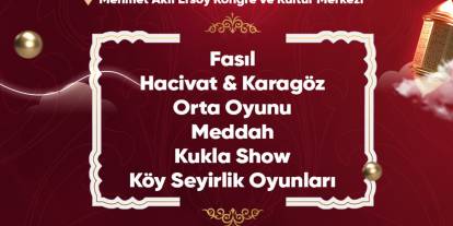 Gölbaşı’nda her Cuma ve Cumartesi Ramazan etkinliği olacak