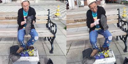 Ayakkabı boyacısı kadın