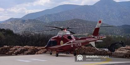 Nallıhan’da helikopterli yangın söndürme tatbikatı
